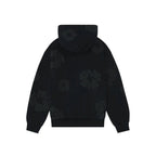 DENIM TEARS HOODIE BLACK DARK